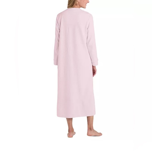 Elegant Light Pink Long Robe - Picture 2 of 5